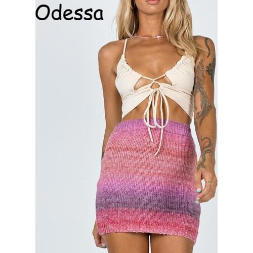 Женские трикотажные юбки Odessa China At AliExpress