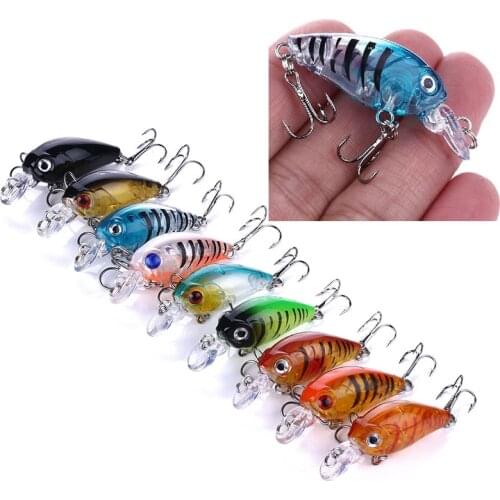 Floating swing Crankbait Fishing Lure 4.5cm 4g Crazy Wobblers Mini Topwater Crank Lures Artificial Bait Minnow Hard Bait coastal