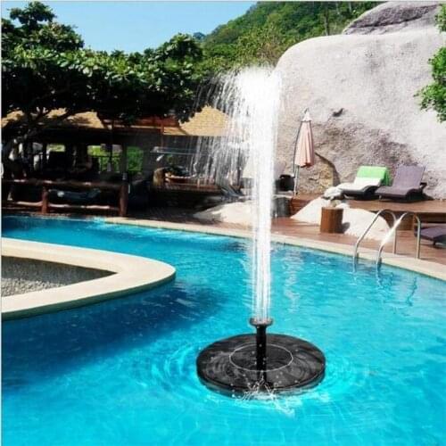 Solar Powered Fountain Pump Garden Pool Pond Submersible Floating Solar Panel Water Fountain For Outdoor Decoration