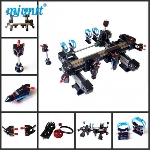 Belt drive linear guide rail for cnc laser cutting machine with slots slide stage CO2 laser mechanical parts whole set