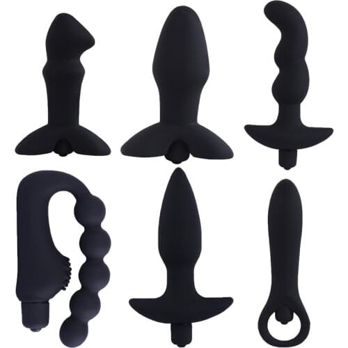 Silicone Bullet Vibrating Butt Plugs Anal Plug 10 Speed Anal Vibrator Anal Beads Prostate Massager Sex Toys For Men Woman Gay