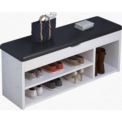 Doorstep shoe changing stool can sit shoe changing stool net red shoe cabinet soft bag sofa stool simple fashion