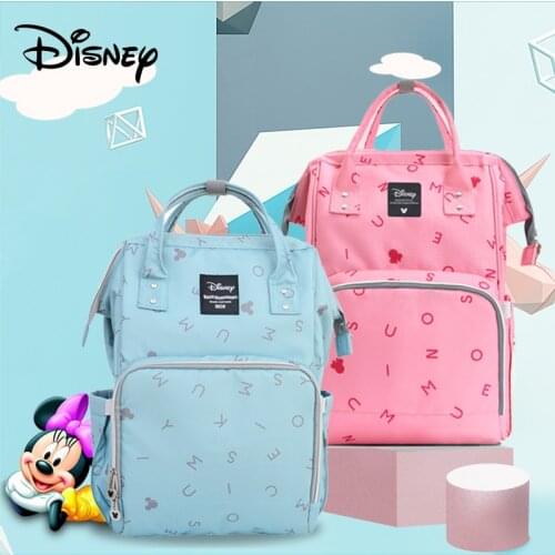 Disney Mickey Baby Usb Diaper Bag Fashion Large Capacity Mummy Maternity Bag Multi-function Mummy Travel Bag Stroller Nappy Bag