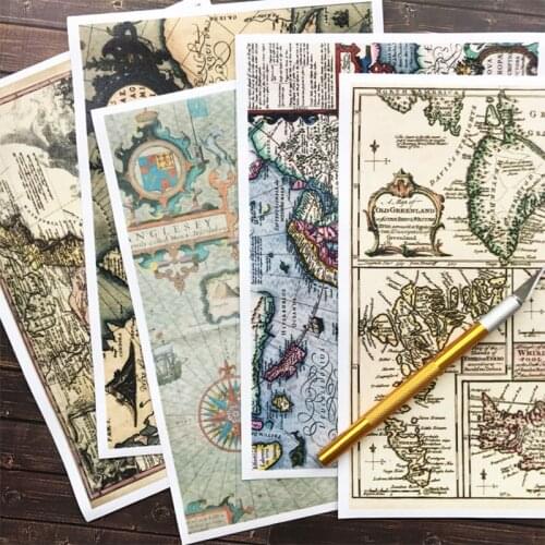 Vintage Hand Torn Washi Paper Background Big Sticker DIY Scrapbook Base Collage Gift Packaging TAG. Photo Props Decoration