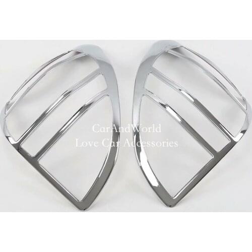 For Toyota RAV4 2008-2012 Rear Light Lights Frame Cover Tail Lamp Panel Trims ABS Chrome Stickers Car-Styling Accessories