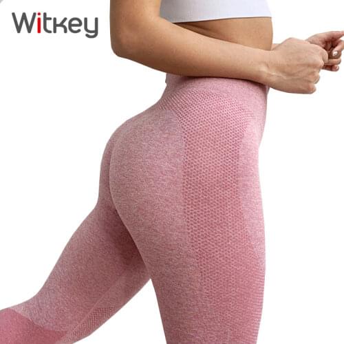 Witkey Yoga Pants Women High Waist Tummy Control Gym Leggings Sport Running Tights Womens Push Up Sports Fitness Yoga Leggings