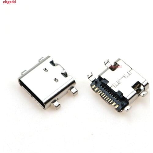 1Pcs TYPE-C-31-M-14 USB 3.1 Connector 12PIN 14P Fast Charging Female Socket Plug To Solder Wire & Cable PCB Board Module