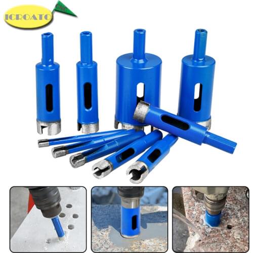 10pcs 6-38mm Diamond Hole Saw Drills Tools Slate Porcelain Marble Hollow Core Drill Bit for Glass,Ceramic,Porcelain,Tile,Marble