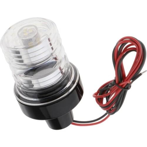12-24V Marine Boat Navigation LED Light 360° Anchor Lights PC Resin+ABS Lamp Universal for Marine/Boat/Nav PC