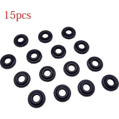 15 Pieces Engine Valve Bolt Cover Gasket Seals For BMW E46 E39 E60 E65 E66 E53 E83 11121437395 0.9 Inch O-Ring Rubber Sealing