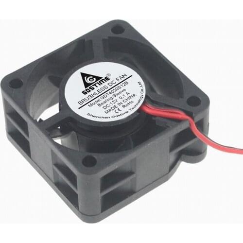 2pcs/lot 2pin 40*40*20mm DC12V 4020 4 cm 40mm large air flow 4020 6000RPM axial cooling fan manufacturer