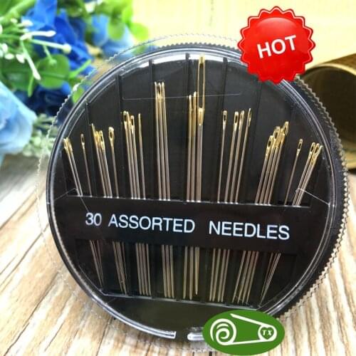 30 Pcs Embroidery Mending Assorted Hand Sewing Needles Embroidery Tapestry Sewing Kit New Chic Needles Craft Quilt Case