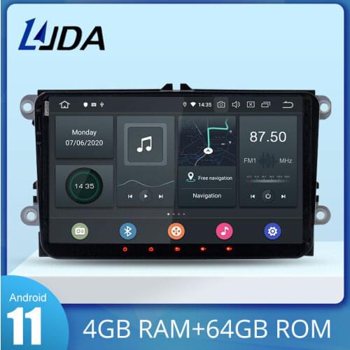 LJDA Android 10.0 Car Multimedia Player for VW Golf/6 Golf 5 Passat b7/cc/b6/SEAT leon/Tiguan/Skoda Octavia GPS Stereo Radio DSP