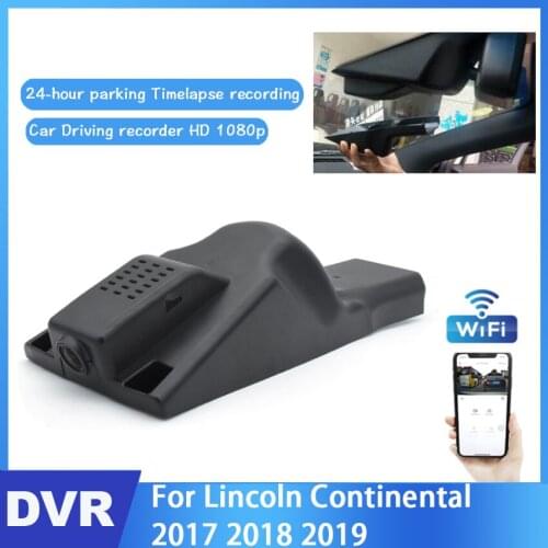 Driving Recorder Car Wifi DVR Mini Camera For Lincoln Continental 2017 2018 2019 Novatek 96672 Car Dash Cam Video Recorder