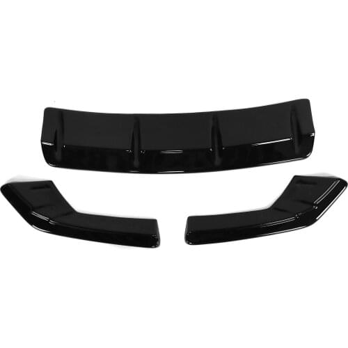 Bumper lip car bumper Gloss Black for Maxton Style Rear Bumper Diffuser Extension Side Splitter Replacement for 8V Sedan