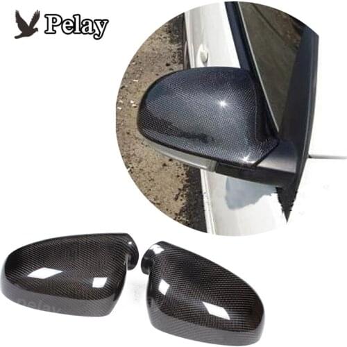 For Volkswagen VW Golf MK5 2003-2005 2006 2007 2008 2009 Golf V Real Carbon Fiber Side Wing Mirror Cover Caps Replacement Style