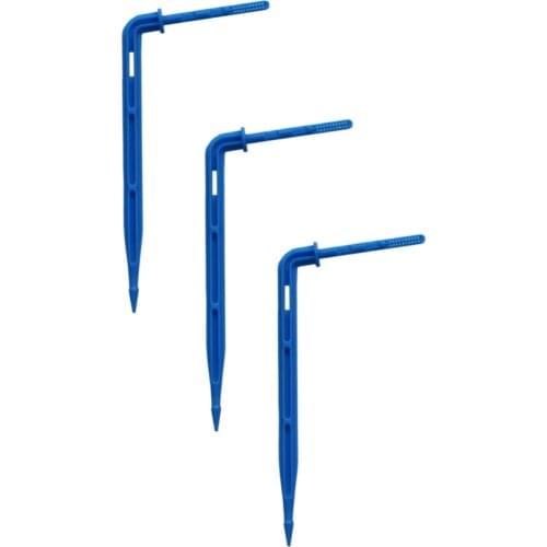 200 Pcs Bend Curved Arrows Emitter Drippers Micro Drip Drops Garden Agriculture Irrigation System Sprinklers 3/5mm Connectors