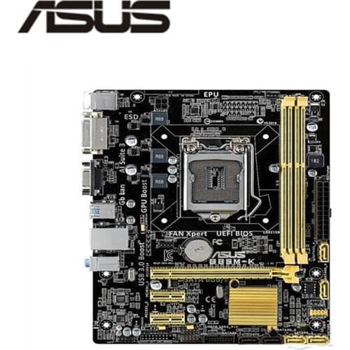 For Asus B85M-K Desktop Motherboard B85 LGA 1150 For Core i7 i5 i3 SATA3 USB3.0 Original Used Mainboard