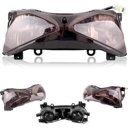 Motorcycle Front Headlight Lighting Lamp Head Light For Kawasaki Ninja ZX6R 2003 2004 ZX-6R Brown