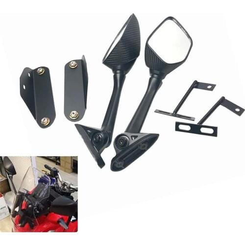 Motorcycle Rear Side Mirror with Adapter Fixed Stent Holder for ADV 150 2019-2020