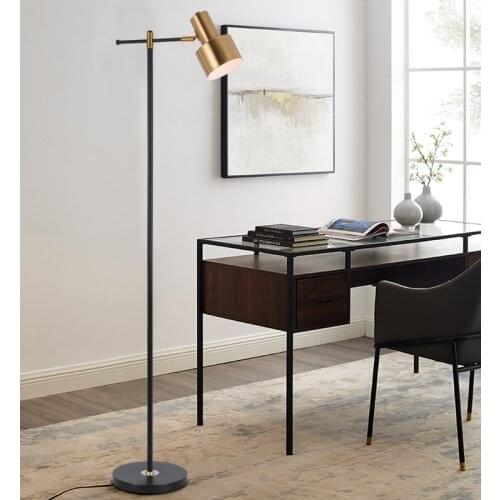 Modern Luxury Gold Metal Floor Lamp Study Bedroom Living Room Art Standing Light