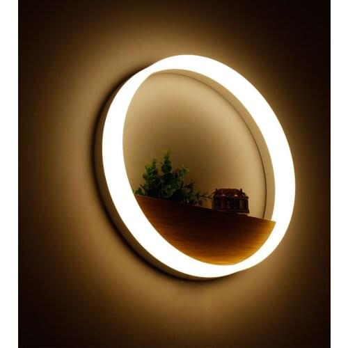 Led Wall Lamp LED Sconce Light Acrylic Modern Home Decoration wall Light for Bedside Bedroom/Dinning Room/Restroom With Bulbs