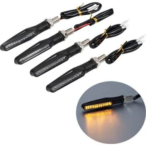 TCMT Motorcycle 4 Pcs Universally LED Turn Signal Light Indicator For Honda Harley BMW Aprili Kawasaki