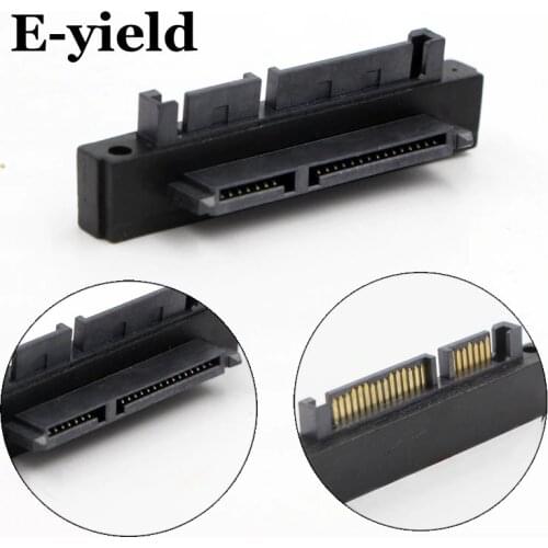 90 Degree Angled SATA 22 (7+15) Pin Male to Female Extension Computer Adapter Convertor