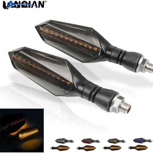 Universal Motorcycle Turn Signals Flowing Water LED Light Tail Brake Light For Kawasaki VULCAN/S 650cc Z800 E veRsion 2013-2019