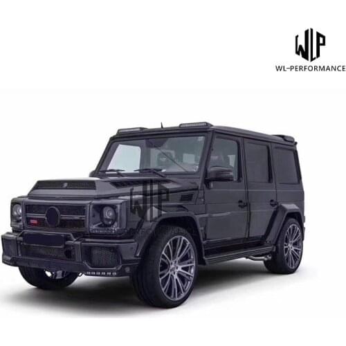 W463 Carbon Fiber Rear Spoiler top wings roof Wing with LED lights for Mercedes-Benz W463 G500 G55 G65 AMG Car body kit 2015