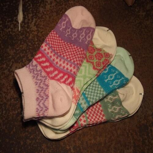 ZDL-172 Japanese Vintage Causal Socks Cotton Knitting Women Spiral Pattern 10 Pairs