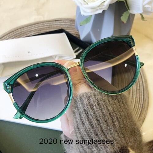 Mincl Brand Designer Cat Sunglasses Women Small Sexy Luxury Green Sun Glasses Women Vintage Eyeglasses NX