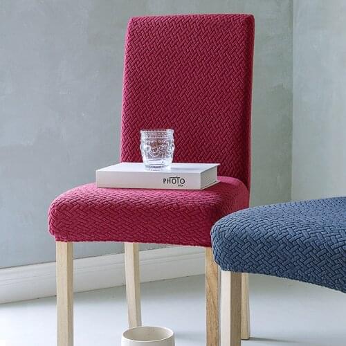 1/2/4pcs Dining Chair Cover Jacquard Spandex Slipcover Protector Case Stretch for Kitchen Chair Seat Hotel Banquet Elastic