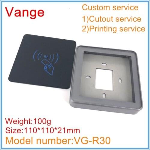 1pcs/lot RFID electrical project box 110*110*21mm ABS plastic instrument housing case for access control chassis product