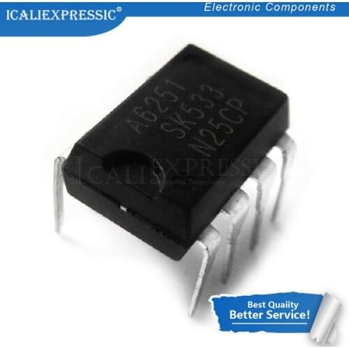 10PCS STR-A6251M DIP-7 A6251 DIP A6251M LCD DIP-7 STRA6251M STR-A6251 Source Management chip