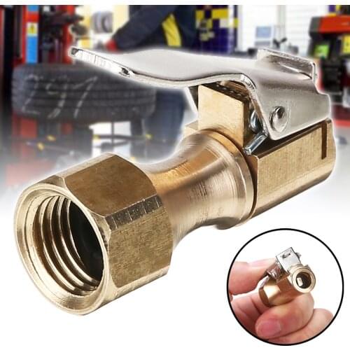 16MM Auto Air Pump Chuck Clip Car Truck Tyre Tire Inflator Valve Connector Car Open Brass Stem Tire