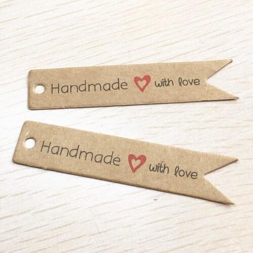 2000pcs Kraft Paper Lovely Gift Tags DIY Handmade Price Packing Labels/Wedding Party Favor Note Tag for Flower/Cosmetics/Gifts