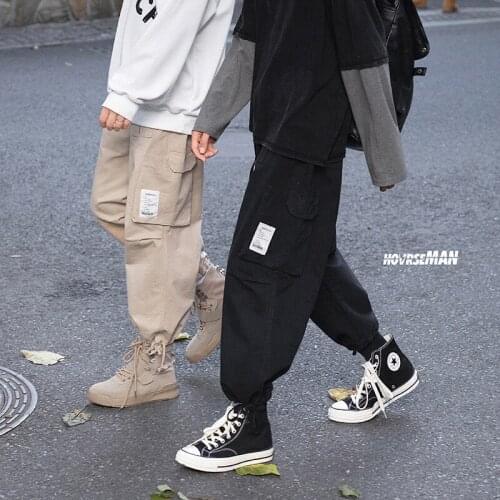 2021 Autumn New Cargo Pants Casual Oversize Straight Harem Pants Korean Woman Loose Ankle-Length Man Clothing XXL