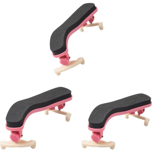 3 x Violin Shoulder Rest Pad Plastic Adjustable Shoulder Rest for 1/4 1/2 Violin