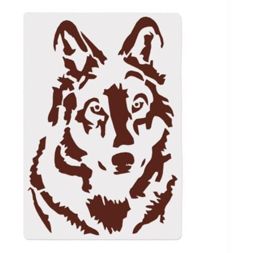 3pc Wolf Tiger Steed Bullet Journal Stencils DIY Painting Template Scrapbooking Album Embossing Accessories Cake Spray Mold