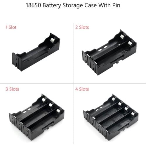5pcs 18650 Power Battery Cases 1X 2X 3X 4X 18650 Battery Holder Storage Box 1 2 3 4 Slot Battery Container