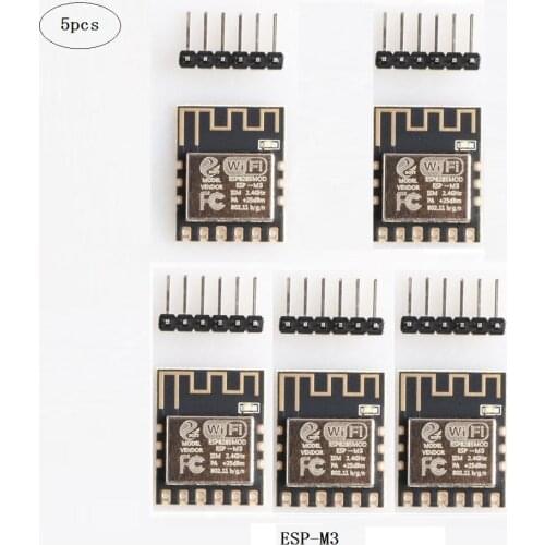 5pcs/pack ESP-M3 Ultra-small Serial Wireless Wifi Control Module, 8285 module,AT firmware,compatible with ESP8266