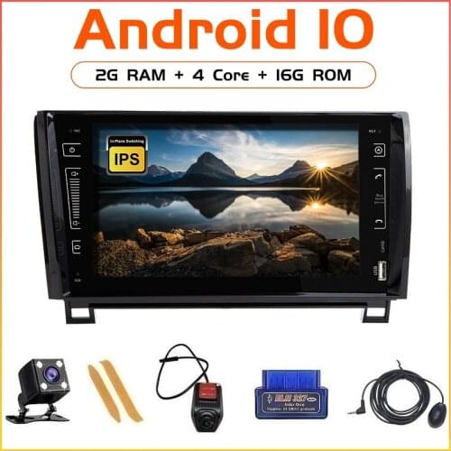 ZLTOOPAI Car Multimedia Player Android 10 For Toyota Tundra Sequoia 2007-2013 Car GPS Radio Stereo Car GPS Radio Stereo Audio Ca