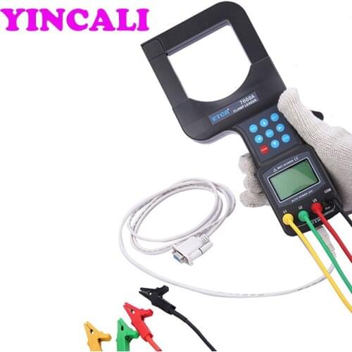 Fast shipping Large Caliber Leakage Clamp Meter ETCR7000A High Accuracy Clamp Leaker Measure Range 0.00mA~2000A Storage 200 sets
