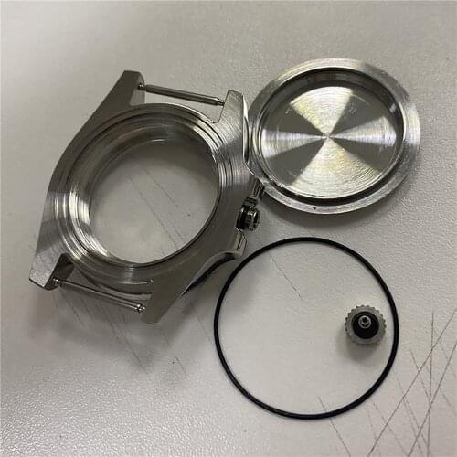 40mm 316L Stainless Steel Sapphire Glass Watch Case for NH35 Mechanical Watch Movement Accessories