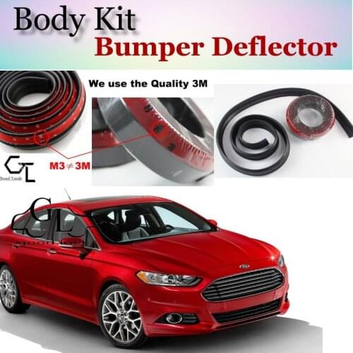 Bumper Lip Deflector Lips For Ford Fusion Front Spoiler Skirt For TopGear Fans Car View Tuning / Body Kit / Strip