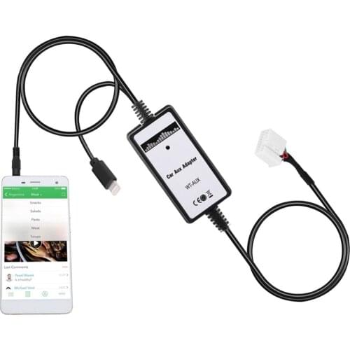 For Honda Accord 07-11 iphone 5 6s Auto Car AUX Audio Input Integration Interface Adapter Built-in high quality MP3/WMA decoder