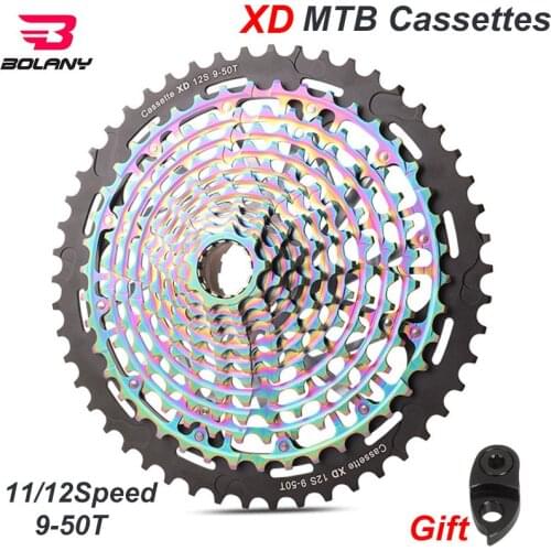 MTB Mountain Bike Freewheel 11S 12Speed 9-50T XD Ultralight Bicycles Cassettes 375g ULT Flywheel Rainbow Freewheel SRAM XD k7