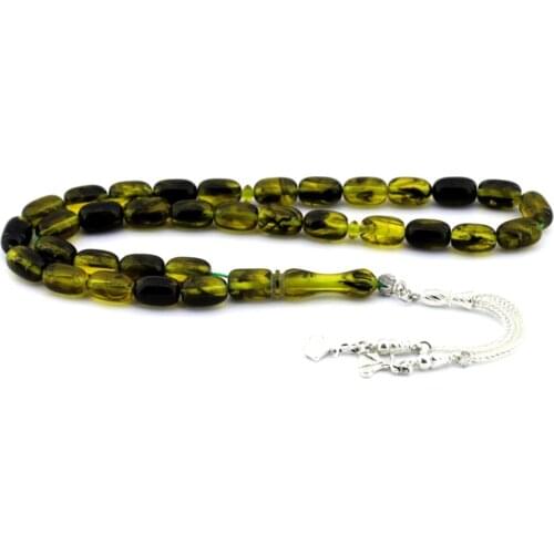 Islamic Tasbih Muslim Rosary Beads 33 Prayer Rosary For Men Bracelet For Men Accessory amber oltu amber stone Handmade Turkey