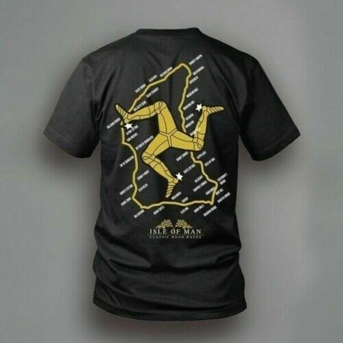 Isle of Man Classic Tt Vintage Road Racing Motorcycle 2020 Hot Sale New Fashion Brand O-Neck Oversize Funny T Shirt